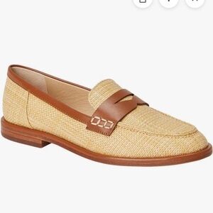 J. McLaughlin Tan and Brown Loafers